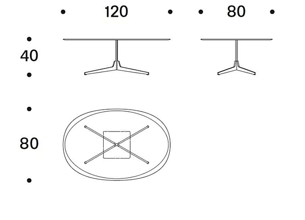 Niedriger ovaler Couchtisch aus Marmor Saba Hexa Fabrik SABA aus Italien. Foto №6