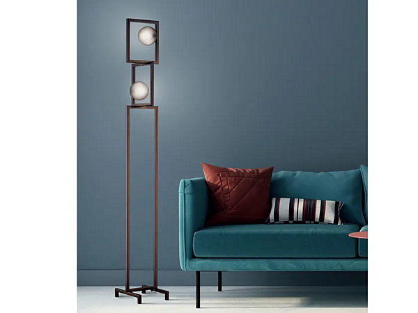 Stehlampe aus Metall und Pyrex Rhythm von Euroluce Lampadari Fabrik EUROLUCE LAMPADARi aus Italien. Foto №1