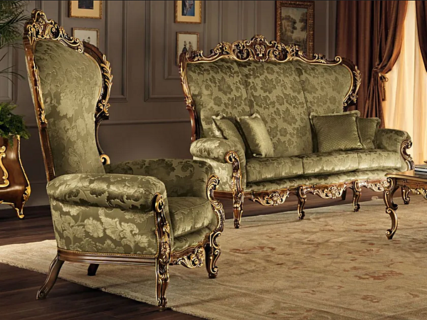 Sessel mit Armlehnen aus Stoff Modenese Luxury Interiors 11421 Fabrik MODENESE GASTONE aus Italien. Foto №3