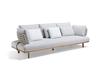 Ecksofa aus Stoff für den Garten Sway Molteni & C