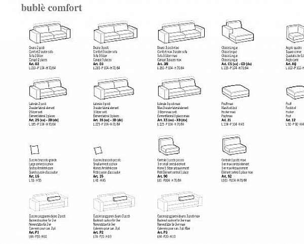 Sofa DITRE ITALIA Buble-Blod comfort_3 Fabrik DITRE ITALIA aus Italien. Foto №2