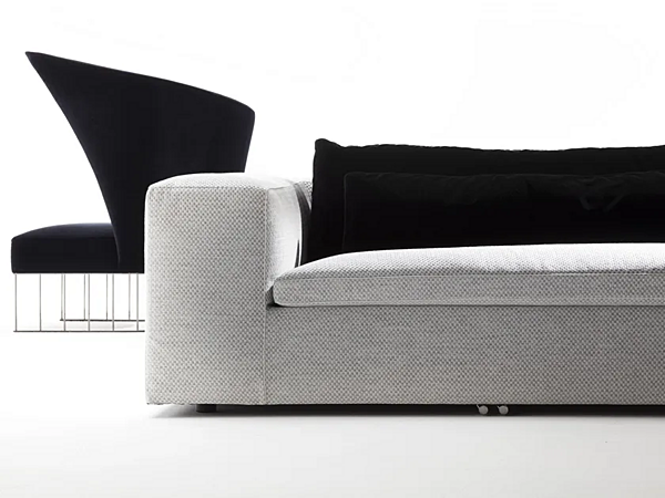 Ecksofa aus Stoff mit Chaiselongue ERBA ITALIA DAVID Fabrik ERBA ITALIA aus Italien. Foto №13