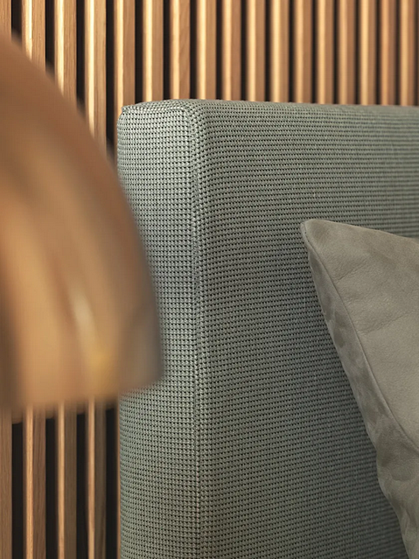 Doppelbett mit gepolsterter Rückwand Flou Notturno 2 Fabrik Flou aus Italien. Foto №6