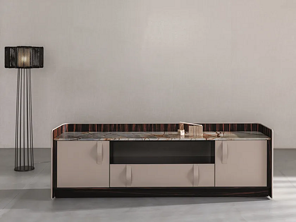 Sideboard mit Türen aus Holz Gentleman Flou Fabrik Flou aus Italien. Foto №2