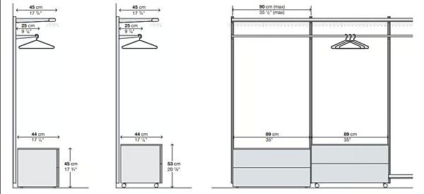 Sektionaler Metall-Kleiderschrank Dot Kristalia Fabrik Kristalia aus Italien. Foto №7