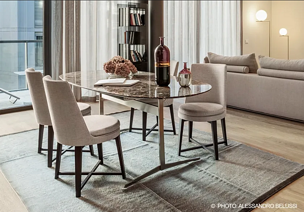 Lederstuhl mit integriertem Kissen FLEXFORM Feel Good Fabrik FLEXFORM aus Italien. Foto №5
