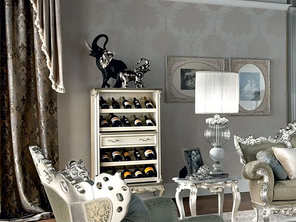 Flaschenregal aus Massivholz Modenese Luxury Interiors 12135 Fabrik MODENESE GASTONE aus Italien. Foto №1