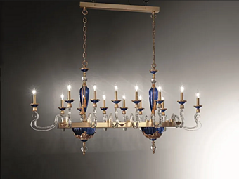 Kronleuchter mit Swarovski-Kristallen Barocco Axis 14 Euroluce Lampadari