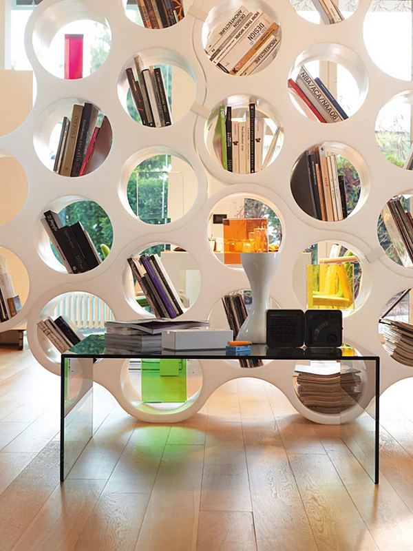 Modularer Bücherregal aus Polyethylen beidseitig Cappellini Cloud C5_1 Fabrik Cappellini aus Italien. Foto №8