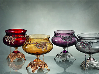 Glas-Mittelstück Nausicaa Euroluce Lampadari Fabrik EUROLUCE LAMPADARi aus Italien