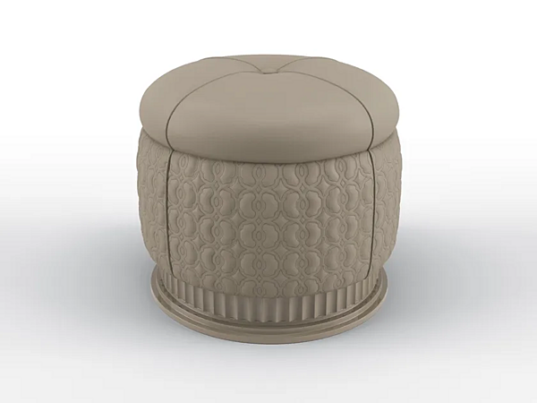 Runder Lederpouf Moon Walt BRUNO ZAMPA 037 Fabrik BRUNO ZAMPA aus Italien. Foto №2