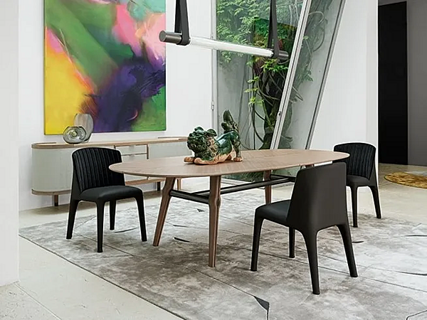 Rechteckiger Teppich aus Bambusseide und Wolle GIORGETTI Liling GA406 Fabrik GIORGETTI aus Italien. Foto №4