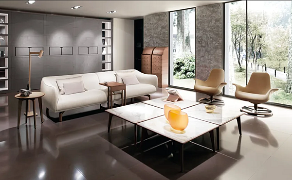 Ecksofa aus Stoff mit weicher Rückenlehne GIORGETTI DRIVE Fabrik GIORGETTI aus Italien. Foto №5