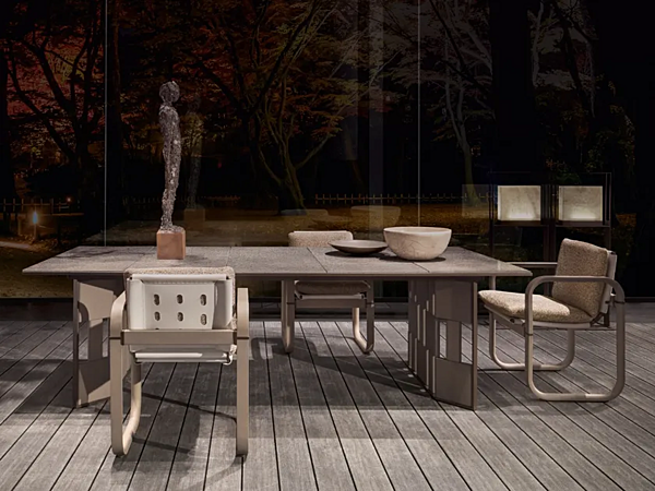 Rechteckiger Gartentisch aus Marmor GIORGETTI BREAK 88250, 88260 Fabrik GIORGETTI aus Italien. Foto №4