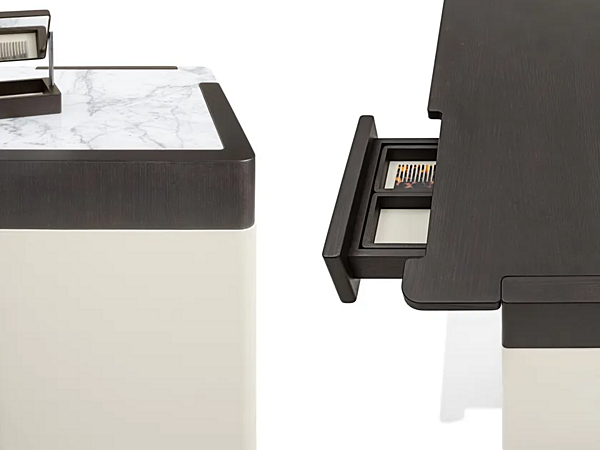 Marmor Schreibtisch Schminktisch GIORGETTI Edward 71100, 71105 Fabrik GIORGETTI aus Italien. Foto №5
