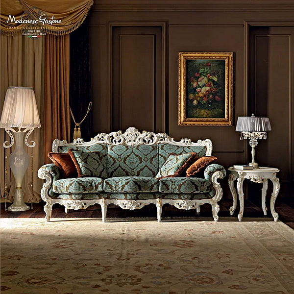 Dreisitzer Stoffsofa Modenese Luxury Interiors 11414 Fabrik MODENESE GASTONE aus Italien. Foto №2