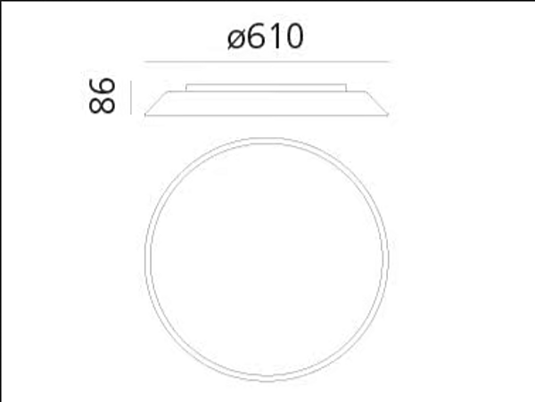 Wand- und Deckenlampe aus Methacrylat Artemide Febe 0241W00A/0241W20A/0241300A/0241320A Fabrik Artemide aus Italien. Foto №6