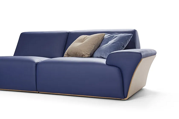 Ecksofa aus Leder mit Couchtisch Fiordiloto Marinelli Home M1181 Fabrik Marinelli Home aus Italien. Foto №3