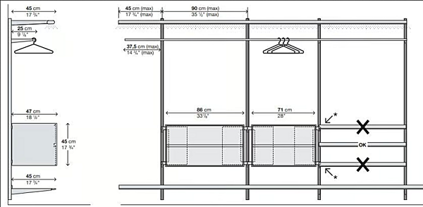 Sektionaler Metall-Kleiderschrank Dot Kristalia Fabrik Kristalia aus Italien. Foto №8