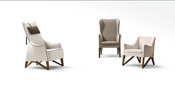 Lederarmchair Mobius GIORGETTI Fabrik GIORGETTI aus Italien. Foto №4