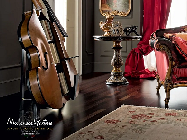 Runder Couchtisch aus Massivholz für Wohnzimmer Modenese Luxury Interiors 12613 Fabrik MODENESE GASTONE aus Italien. Foto №3