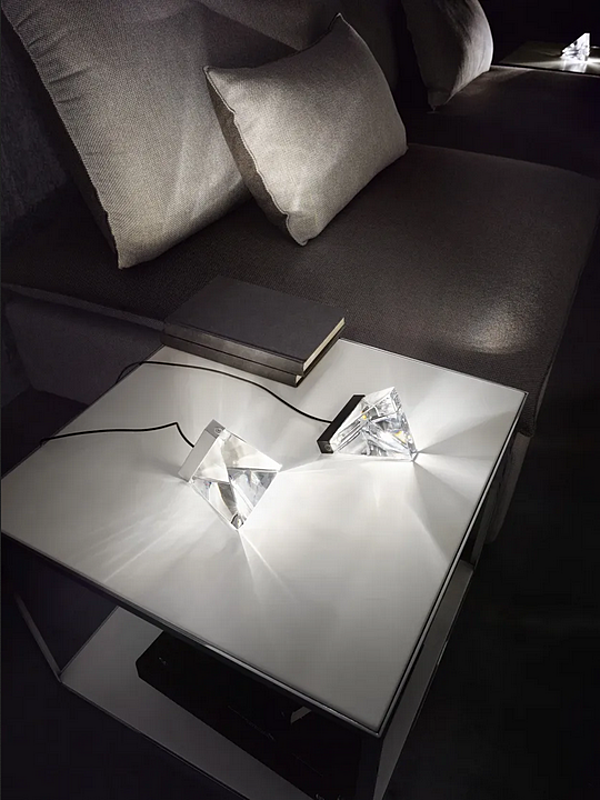 LED Tischlampe aus Kristall Tripla Fabbian Fabrik Fabbian aus Italien. Foto №4