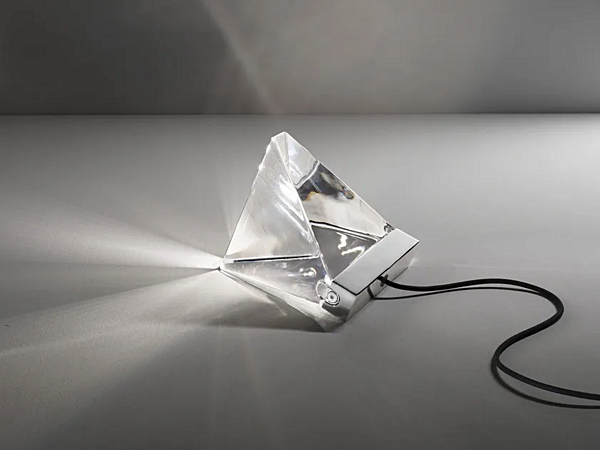 LED Tischlampe aus Kristall Tripla Fabbian Fabrik Fabbian aus Italien. Foto №1