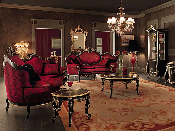 Niedriger Couchtisch aus massivem Holz Modenese Luxury Interiors 11614 Fabrik MODENESE GASTONE aus Italien. Foto №3