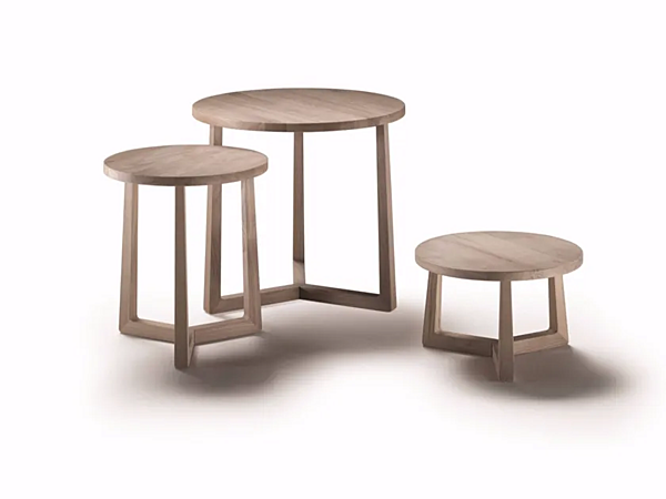 Runder Couchtisch aus massivem Holz FLEXFORM JIFF Fabrik FLEXFORM aus Italien. Foto №1