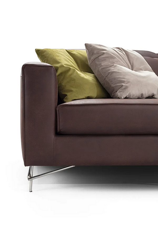 Ecksofa aus Leder mit Chaiselongue Leonardo Marinelli Home M1257 Fabrik Marinelli Home aus Italien. Foto №4