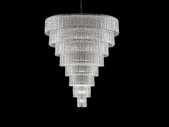 Kristall Pendelleuchte Cascade 94 Euroluce Lampadari