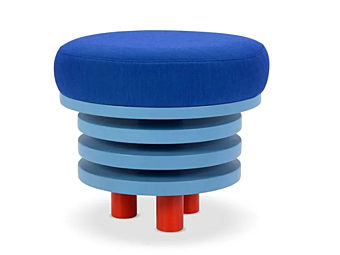 Runder Pouf aus Stoff Roche D45 Adrenalina IMB1070831, IMB1050058