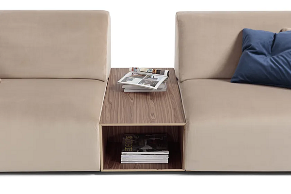 Ecksofa aus Fiordiloto-Stoff mit Couchtisch Marinelli Home M1181 Fabrik Marinelli Home aus Italien. Foto №3