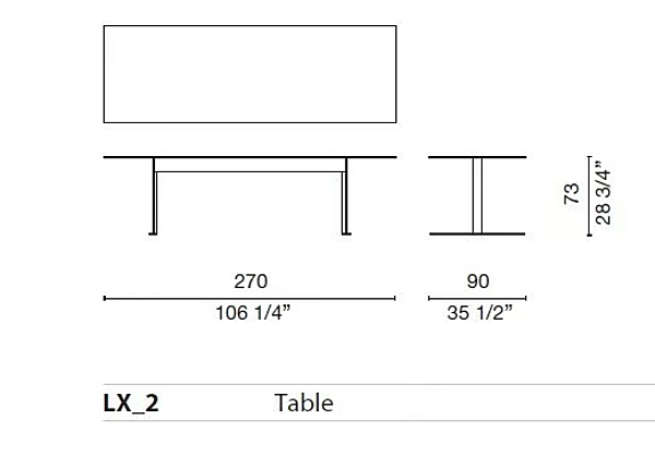 Rechteckiger Tisch aus Holz Luxor Cappellini Fabrik Cappellini aus Italien. Foto №8