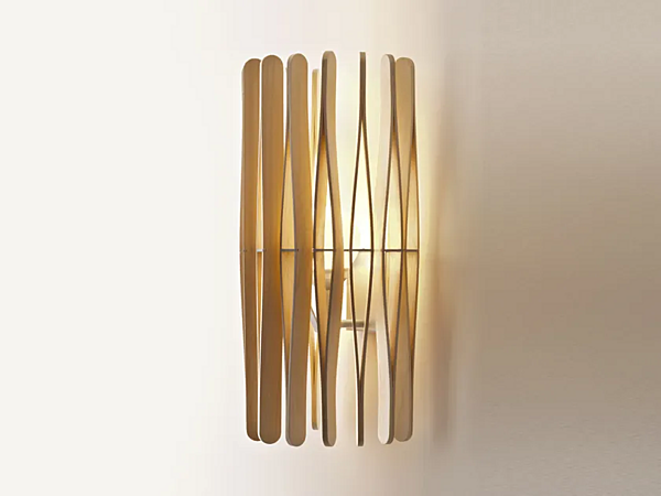 Wandleuchte aus Holz Fabbian Stick Fabrik Fabbian aus Italien. Foto №2