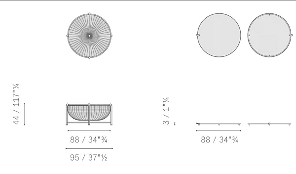 Gartenbeistelltisch aus gegerbtem Leder mit Stauraum POLTRONA FRAU Cestlavie Outdoor Fabrik POLTRONA FRAU aus Italien. Foto №9