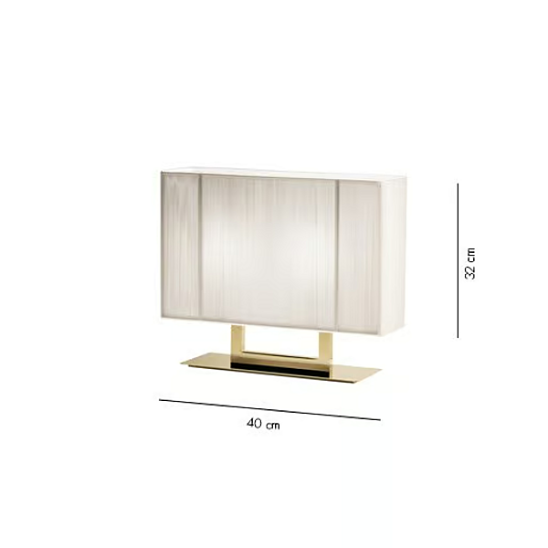 Tischlampe aus Seide handgefertigt AXOLIGHT CLAVIUS Fabrik Axolight aus Italien. Foto №7