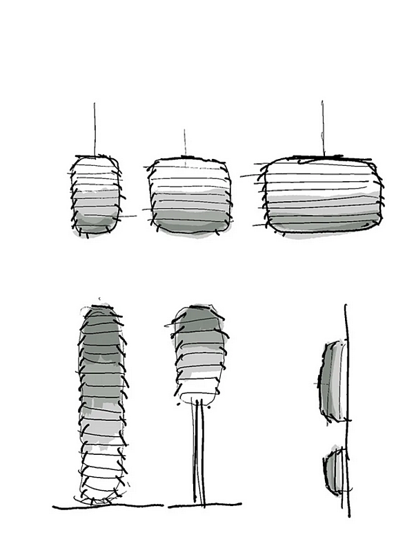 Außenpendelleuchte aus Aluminium Slicing Artemide T250210, T250410, T250510 Fabrik Artemide aus Italien. Foto №5