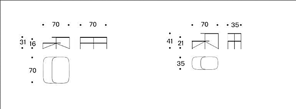 MDF Couchtisch Haiku Saba Fabrik SABA aus Italien. Foto №5