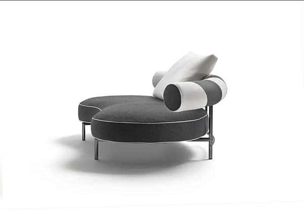 Kurvenförmiges Stoffsofa Supermax FLEXFORM Fabrik FLEXFORM aus Italien. Foto №8