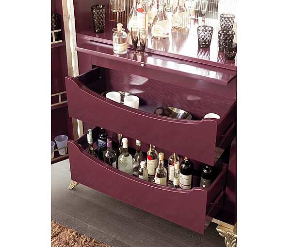 Aufbewahrungsschränkchen für das Badezimmer mit Türen aus Silberblatt Bizzotto Italia Diamond 548 Fabrik Bizzotto Italia aus Italien. Foto №2