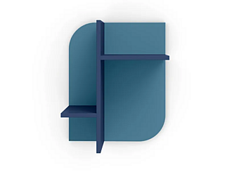 Wandregal aus Holz mit Schubladen Nidi Cloud Fabrik nidi aus Italien