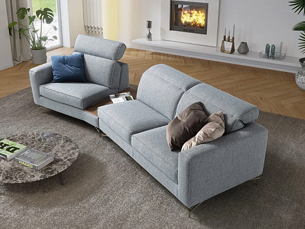 Ecksofa aus Stoff mit Couchtisch Leonardo 3-Sitzer Marinelli Home M1257 Fabrik Marinelli Home aus Italien. Foto №1