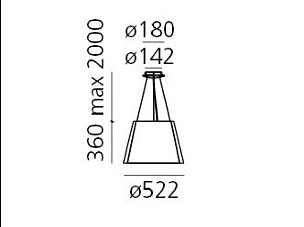 Außenpendelleuchte aus Stoff Tolomeo Paralume Artemide T076050 Fabrik Artemide aus Italien. Foto №5