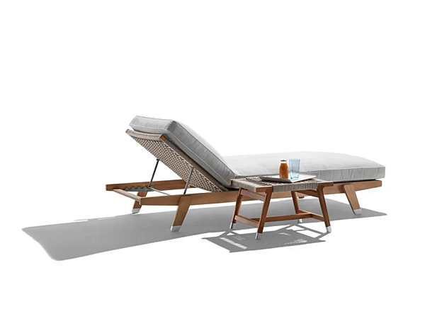 Sonnenliege aus Iroko Holz FLEXFORM Hora Sexta Fabrik FLEXFORM aus Italien. Foto №2