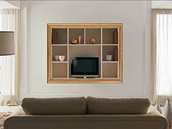Holz TV-Schrank mit Regalen CORTEZARI ZOE Holz TV-Schrank mit Regalen CORTEZARI ZOE Fabrik CORTE ZARI aus Italien