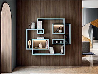 Schwebendes Bücherregal aus Holz LAGO Lagolinea 2632 2632 Fabrik LAGO aus Italien