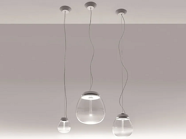 LED Pendelleuchte aus geblasenem Glas Empatia Artemide Fabrik Artemide aus Italien. Foto №1