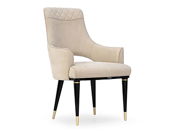 Polsterstuhl aus Leder mit Rückenlehne Dome FORMITALIA Fabrik FORMITALIA aus Italien