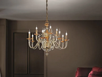 Kronleuchter aus Glas Donatello Alicante L8 4 Euroluce Lampadari